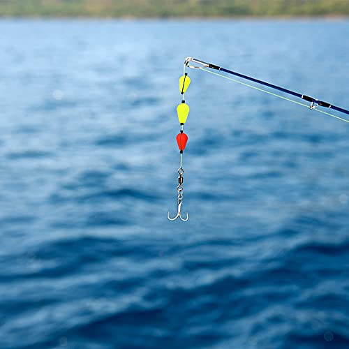 Float Foam Bobber Strike Indicators - 10pcs in Yellow & Red