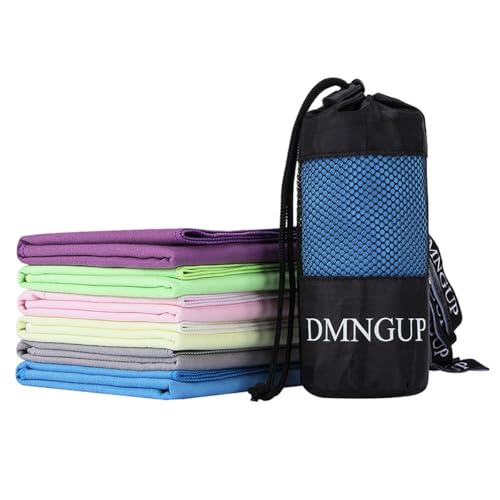 Quick-Dry Microfiber Sports Towel - Lightweight Travel Towel - Light Green 16x32