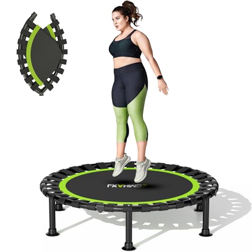 Foldable Mini Trampoline - 40" Rebounder for Indoor Fitness, 440lbs Capacity