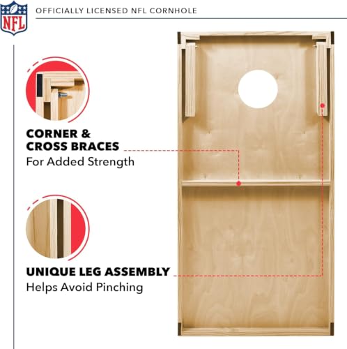 NFL Cornhole Set - Green Bay Packers - 2 Boards & 8 Bags