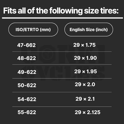 Corki 29 Inch Bike Tube 29x1.75-2.125 with Presta Valve 48mm - 2-Pack