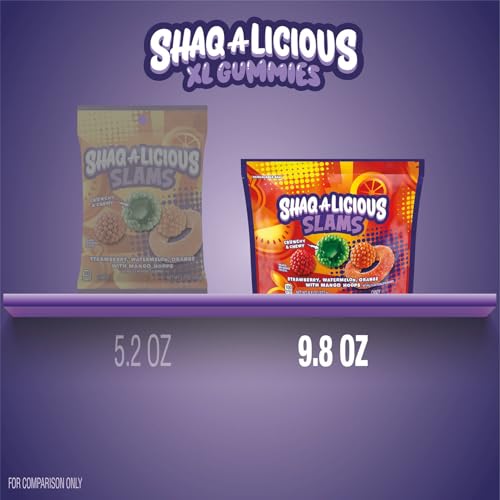 Assorted Fruit Flavored Chewy Candy Slams, 9.8 oz Bag