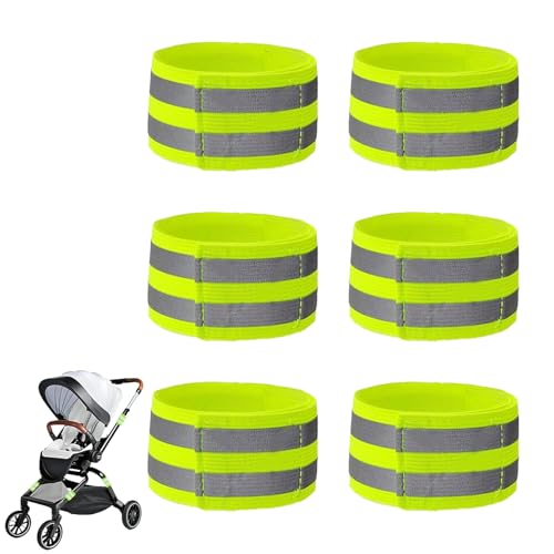 High Visibility Reflective Bands for Strollers - 6 Pack