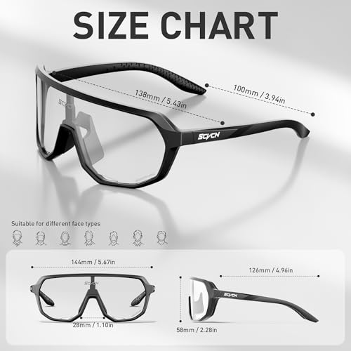 Photochromic Cycling Glasses with UV400 Protection - A501