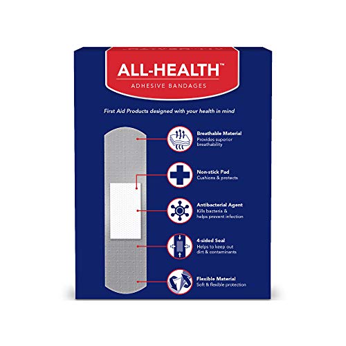 Antibacterial Adhesive Bandages - 3/4 in x 3 in, 160 Count