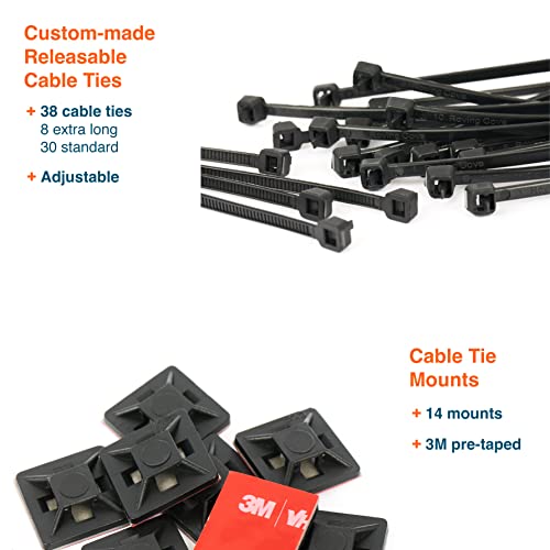 Roving Cove Stair Banister Guard 10ft x 3ft, Railing Safety Net for Baby Proofing, Child Safety Stairway Cover, Balcony Mesh Netting, Ebony Black