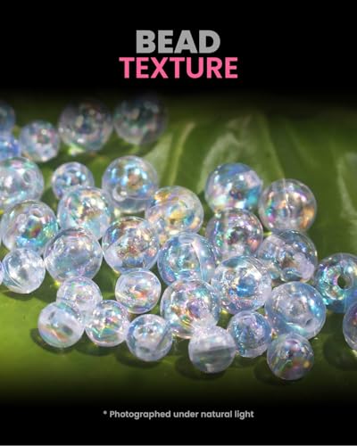 High Flash Fishing Beads Set - 6/8mm Round Lure Tackle (150pcs)