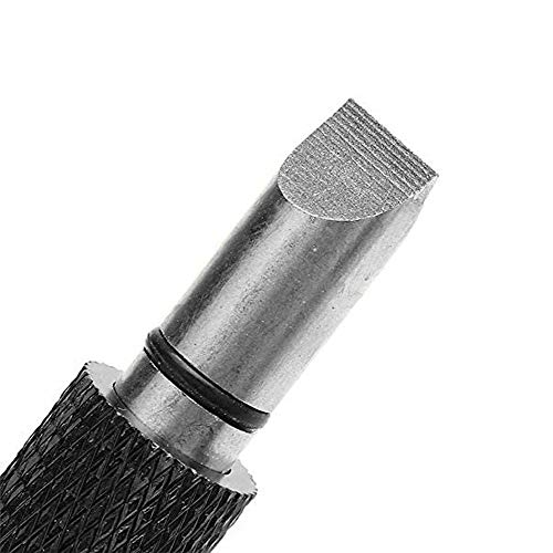 Golf Club Groove Sharpener Tool with 6-Tip Cutters - Black