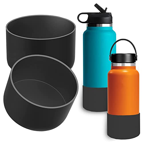Silicone Protective Boot for 32-40oz Wide Mouth Water Bottles - Black