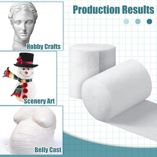 6 Rolls Cotton Cast Padding Bandage for Art & Medical Use