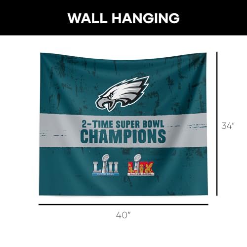 Seattle Seahawks Super Bowl 2026 Tapestry Wall Hanging - 40"L x 34"W