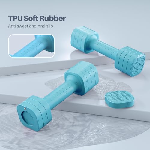 Adjustable Dumbbell Set for Women - 4 in 1, 2-5 lb, Blue