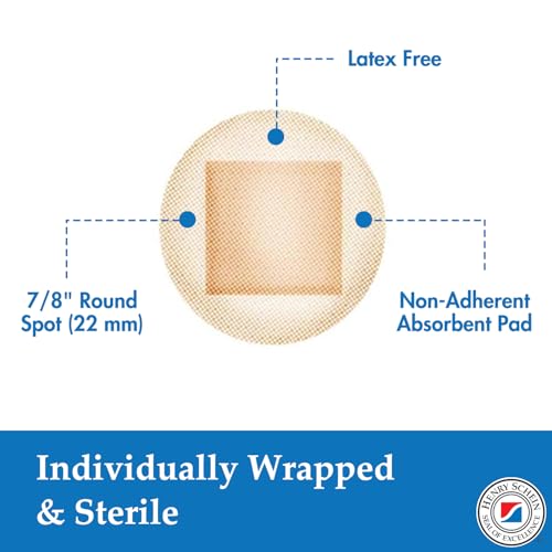Adhesive Bandages, Sheer Spot, Sterile, 7/8" - 100 Count