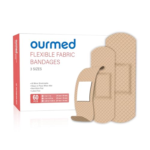 Flexible Fabric Adhesive Bandages - 60 Count, Latex Free