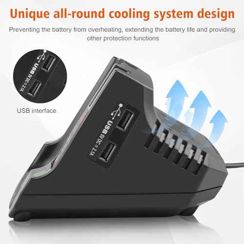 40V Lithium Battery Replacement for Black and Decker, 3000mAh Battery and Charger Combo Compatible with Black & Decker 40 Volt Max LBX2040 LBXR2036 LBXR36 LBX1540 LBX2540 Cordless Power+ Tools