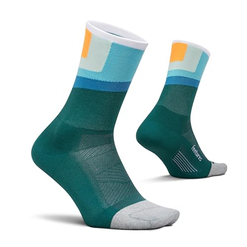 Feetures Elite Light Cushion Mini Crew Sock - Medium Breezy Court, 1 Pair