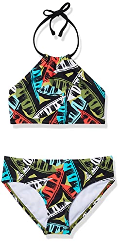 Girls UPF 50+ Halter 2-Piece Bikini Set - Maya Olive