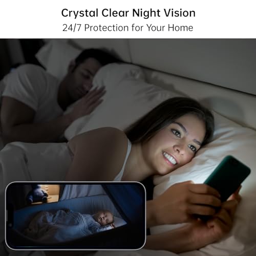 2.4&5G WiFi Indoor Security Camera, 2K HD Pan/Tilt Cameras for Home Security, Baby Monitor, Pet Camera,IR Night Vision,2-Way Talk, Motion Detect, TF Card & Cloud Storage (2 Pack)