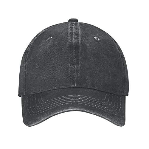 Personalized Baseball Cap with Custom Text or Logo - Black