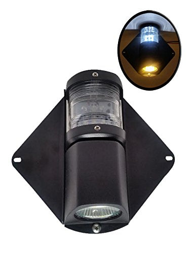 Pactrade Marine Waterproof LED Masthead & Deck Light for Sailboats Up to 12M