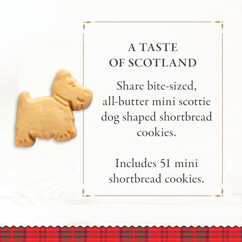 Walker's Mini Scottie Dog Shortbread Cookies - 5.3 Oz Butter Cookies (Traditional Scottish Recipe, Pack of 1)