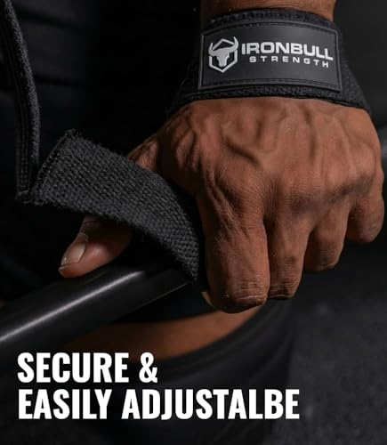 Padded Lifting Wrist Straps for Weightlifting - Black V2