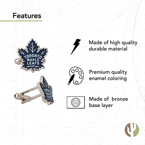 Toronto Maple Leafs Cufflinks - NHL Team Logo Formal Wear