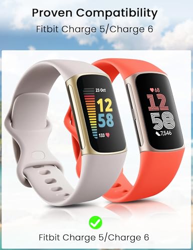 Screen Protector for Fitbit Charge 6 & Charge 5 - 8 Pack