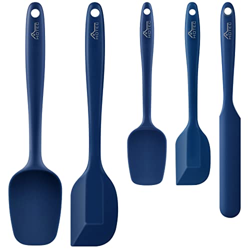 Heat Resistant Silicone Spatula Set - Classic Blue, 5 Pieces