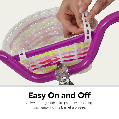 Kids Bike Basket with Light-Up Flowers - Multi-Color