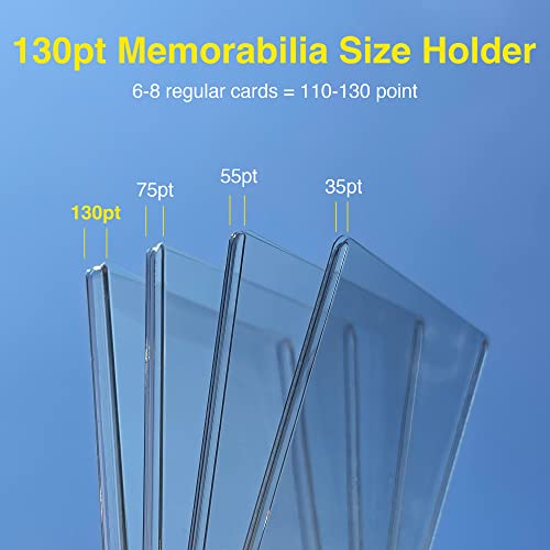 10 Pack 3x4 Top Loaders - 130PT Thick Card Holders