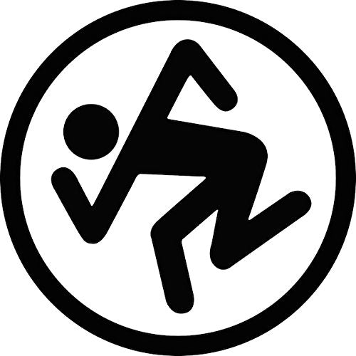 Dancing Stick Figure Vinyl Decal - 5.5-Inch Custom Decorative Sticker