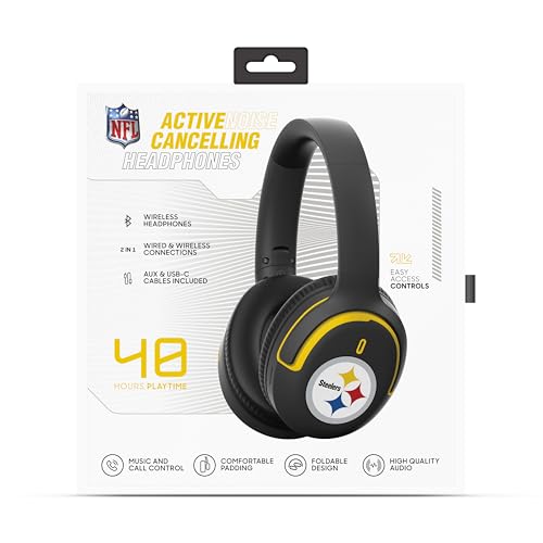 Active Noise Cancelling Over-Ear Headphones with Bluetooth 5.3