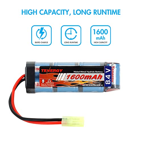 8.4V NiMH Flat Battery Pack - 1600mAh with Mini Tamiya Connector