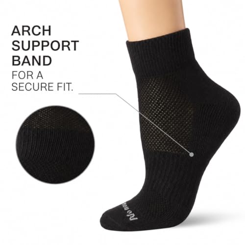 Women's Soft & Breathable Quarter Top Ankle Socks - New Black - 3 Pair Pack