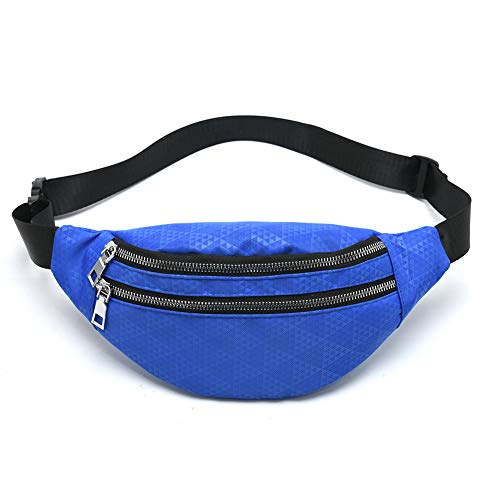 Water Resistant Waist Bag Fanny Pack for Travel & Sports - Blue