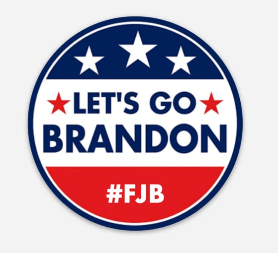 Let's Go Brandon Vinyl Sticker - 3-Inch Durable Decal for Indoor/Outdoor