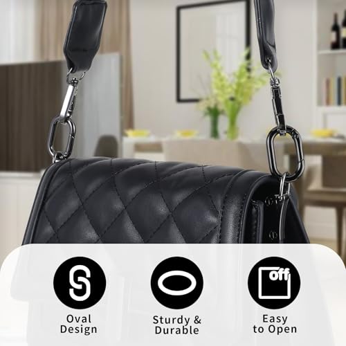 Durable Small Carabiner Clip - O-Ring Key Ring (1 Inch)