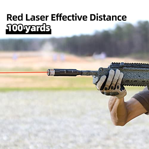 Laser Bore Sight Kit - Red Dot with Big Button Switch for .17 to 12GA