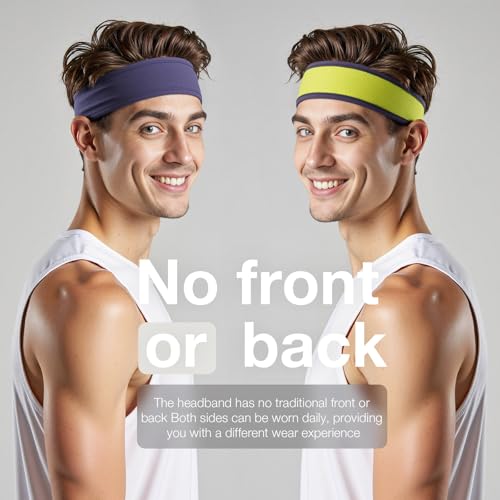 Men's Sweatbands 3-Pack - Dark Gray/Yellow, Gray/Black, Black