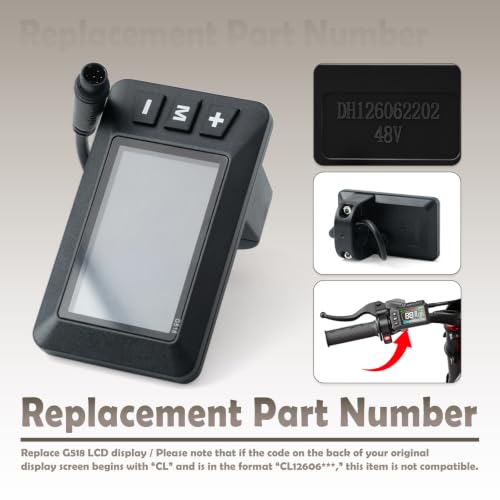 G518 Display Screen Replacement for Yozma IN10 E-Bike - Not CL-Prefix