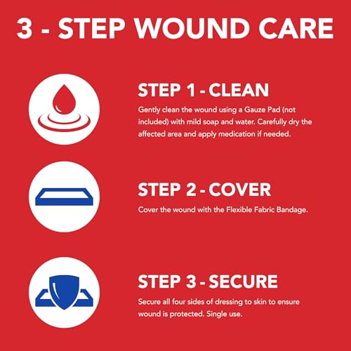 All Health Fabric Adhesive Bandages, Assorted Sizes, 200 Count