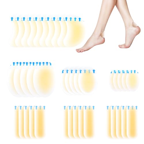 40 PCS Hydrocolloid Blister Bandages - Water Resistant Protection