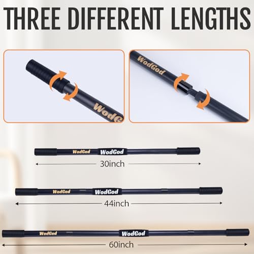 Adjustable Wooden Yoga Stick - 5 Ft Exercise Mobility Pole