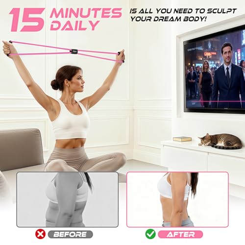Figure 8 Resistance Band with Handles - 1-Pink