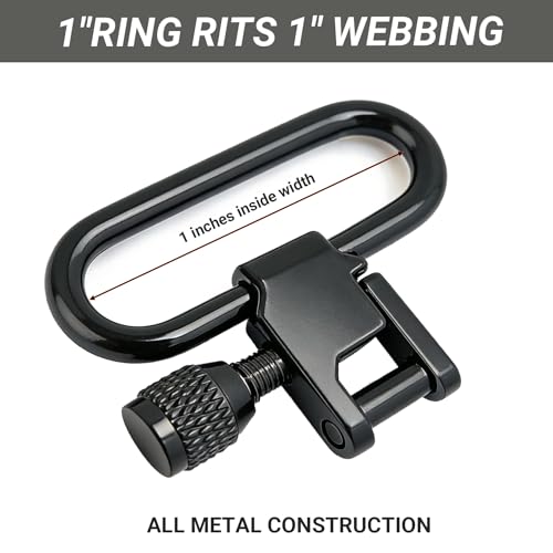 Heavy-Duty Two-Point Sling Swivels - 1 Inch - 3 Piece Set
