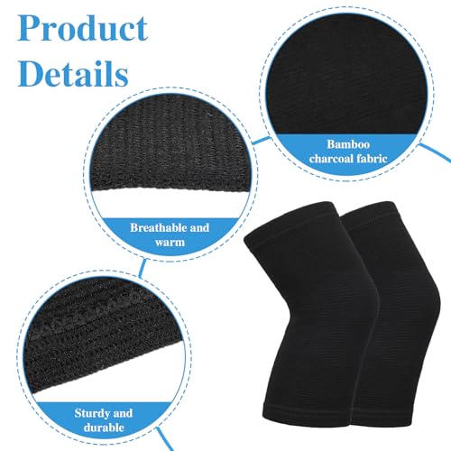 Bamboo Knee Sleeve - Elastic Compression Brace for Pain Relief