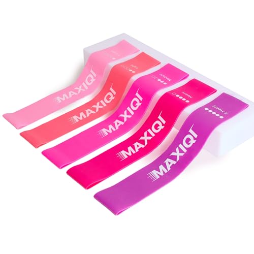 Resistance Loop Bands Set - 5 Elastic Levels for Strength Training & Yoga