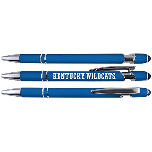 University of Kentucky Soft Touch Metal Pen 4 Pack with Stylus