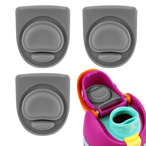 Silicone Water Bottle Stopper Replacements - 3 Pack Leak-Proof Gaskets